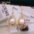 Retro Shell and Pearl micro-set European and American style Simple design Features cross-border fashion personality Earrings