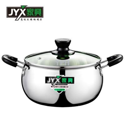 Jiaxing Mingzhu Dual-Sided Stockpot Stainless Steel Pot with Two Handles Stew Pot Cooking Pot Cooker Universal Hot Pot Multi-Function Pots