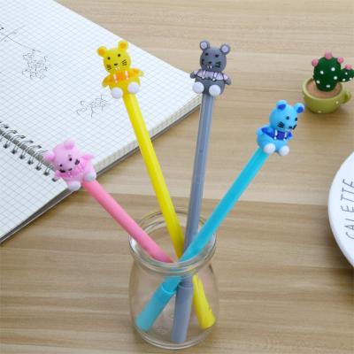 Factory Direct Sales Creative Animal Color Little Mouse Gel Pen Water-Based Paint Pen Student Writing Office Supplies