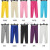 2020 new Korean version of seven minutes leggings ice silk ultra-thin slim slim fashion candy color thin style