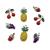 Diy alloy Material fruit Hanging hole Accessories Smiley face beads hanging piece versatile production of fascinator hair String Summer Fresh Beads