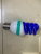 Traditional Energy-Saving Lamp Small Full Screw Halogen Powder Mixed Powder Three Primary Color Bulb Diameter 9 Natural Color