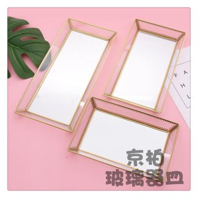 Japanese style Glass Drawer Type Cosmetics Storage Box Dust Table Finish Skincare Transparent Shelf