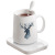 Thermostatic coasters intelligent heat preservation office heating coasters warm milk warm mug warmer cup