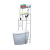 Floor type stainless steel shelving toilet washing machine toilet shelving non - perforating three - layer shelf shelf