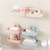 Creative double - layer soap box wall hanging suckers to drain the soap box tapping electrostatic paste toilet laundry soap rack without'm