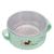 Wk-7702 cute covered bowl stainless steel anti-fall heat shield bowl eating bowl children's tableware small bowl