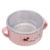 Wk-7702 cute covered bowl stainless steel anti-fall heat shield bowl eating bowl children's tableware small bowl