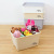 Small Plastic Storage Box with Lid Organizing Box Snack Storage Clothing Storage Box for Underwear Socks