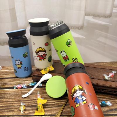 The Factory Direct Sale New Capsule printing Water Cup PP Plastic shell + Lead -free glass inner Shell
