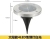 Sohui Solar Lighting Solar Colorful Underground Lamp Stainless Steel Ground Lamp