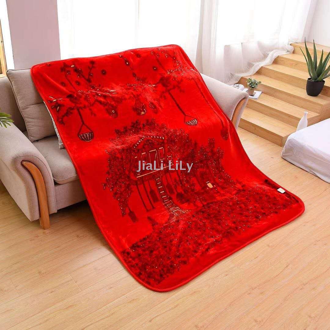 床上用品家丽百合毛毯学生毯