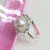 Popular Peach Heart Boxed Children's Open Diamond Ring Fashion Pattern Ring Play House Children's Toy Pearl Ring