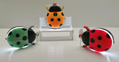 Seven Star Ladybug Supplementary Light Mirror Fan Cartoon Mini Fan