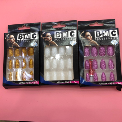 BMC monochrome powder nail polish mixed in color
