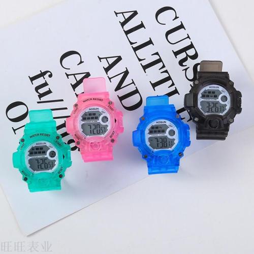 tiktok fashion style men and women couple student electronic watch trendy korean unicorn little girl student watch