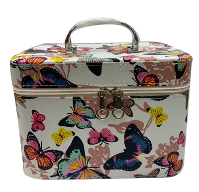 Butterfly Pattern Decorative Three-Piece Storage Cosmetic Case