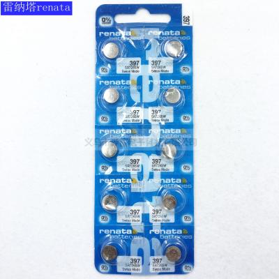 Renata battery SR726SW / 2 no. 1.55v/SR397 silver oxide battery buttons wholesale electronics