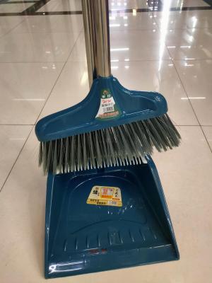 Factory direct sale broom set dustpan combination household soft broomstick can stand windproof toilet sweeping broom