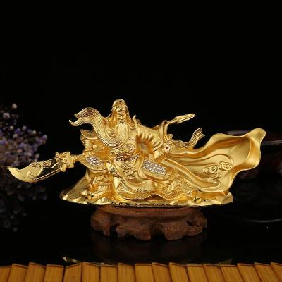 Car Interior Design Supplies Alloy Diamond-Embedded Guan Gong Wholesale Car Lord Guan the Second Metal Creativity Interior Supplies Decoration