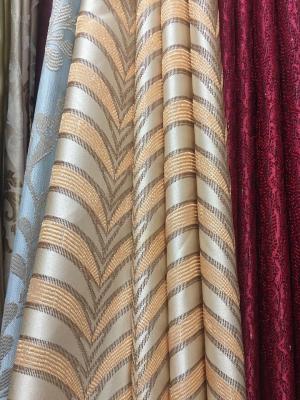 Curtain * Middle East area best-selling gold silk blended fabric Curtain bo long home textile factory direct sales