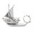 Hot Sale Car Interior Decoration Factory Direct Sales Smooth Sailing Alloy Perfume Boat Decoration Car Decoration Decoration