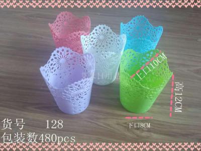 Ws-128 small flower hollow-out candy-colored storage bucket small mini storage basket for daily use