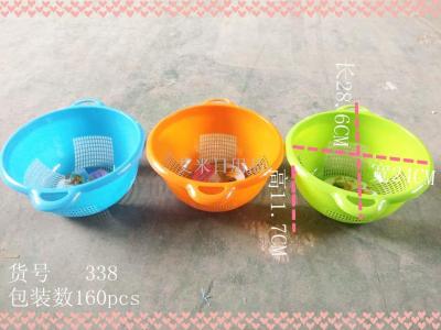 Ws-338 small hollow out plastic is used to wash vegetable basket, drain basket, wash rice and sieve fruit basket