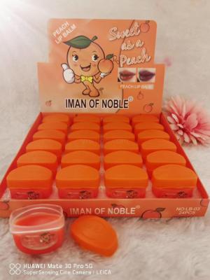 IMAN OF NOBLE brand cross-border hot style moisturizing lipstick peach fragrance nourishing dry skin for 24 hours
