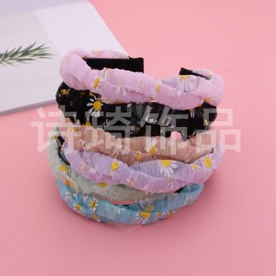 All-Match Petal Pattern Decorative Colorful Mesh Ribbon Narrow Hairpin Headband Hair Clip Colors and Styles