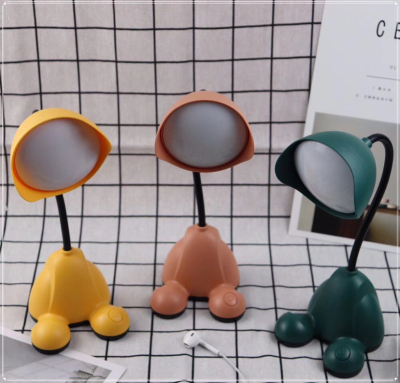 Desk lamp Student reading lamp Home mobile phone holder can store electric small night light cartoon LED bedside lamp