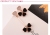 The new S925 silver needle stud with asymmetric length four-leaf Clover Love Earrings are Korean creative Web celebrity hot style