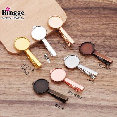 Manufacturers direct hanging plating multi-specification 8-20mm diy French tietote plate about a word clip clip tie clip