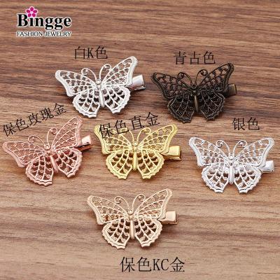 DIY accessories retro film products props butterfly welding word on clip headdress material manufacturers direct sales