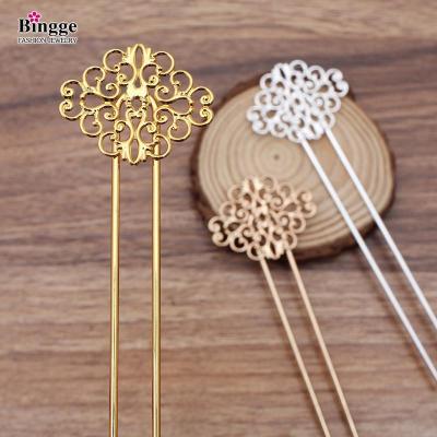 DIY accessories flower piece welding long arch hair hairpin film and TV costume props manufacturers direct sales