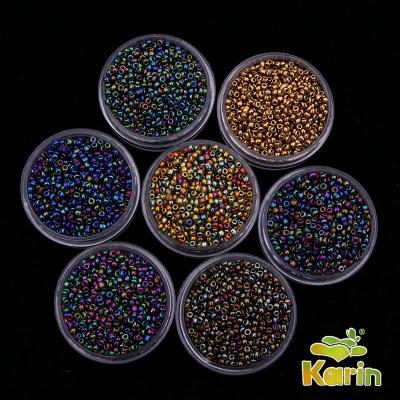 Colored Small Rice-Shaped Beads Glass Beads Scattered Beads DIY Ornament Accessories Beaded Bracelet/Necklace Material Clothing Accessories