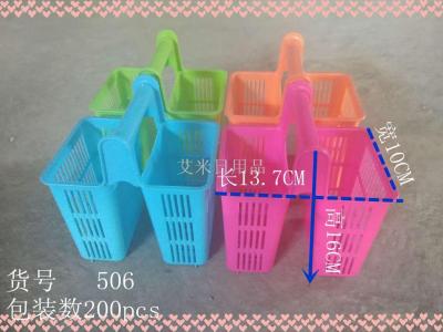Ws-506 kitchen tableware storage rack plastic chopsticks cage separate breathable asphalt water rack knife and fork rack