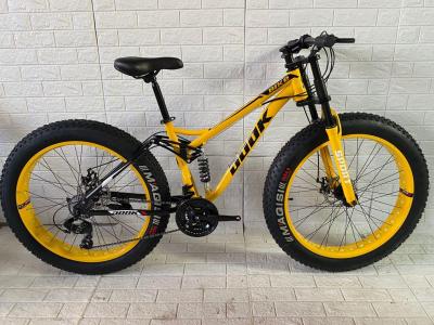 SNOWBIKE MOUNTAIN BICYCLE,MTB MODEL,IRON BODY FRAME,DOUBLE SUSPENSION,21 SPEED,26 INCH