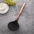 NEW kitchen golden stainless steel handle black silicone shovel soup ladle brush spatula filter set