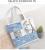 Stylish one-shoulder printed canvas bag women's shopping bag stylish personality backpack