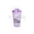 Sf-9420 summer crushed ice cup double plastic cold drink cup slip-top straw cup 450ML