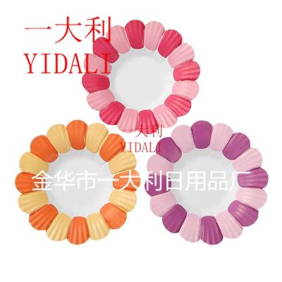 Factory direct sales of new cake paper cup petal-shaped cake cup five-color cake paper tray 13.5cm petal cup