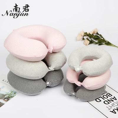 New Striped Parent-Child Two-Piece Travel Pillow Memory Foam Children Neck Pillow Removable and Washable Storage and Carrying Generation Hair
