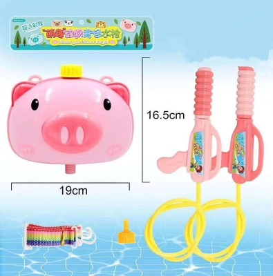 Web celebrity adorable pig bag water gun 2020 new hot pig series backpack water gun new strange hot style