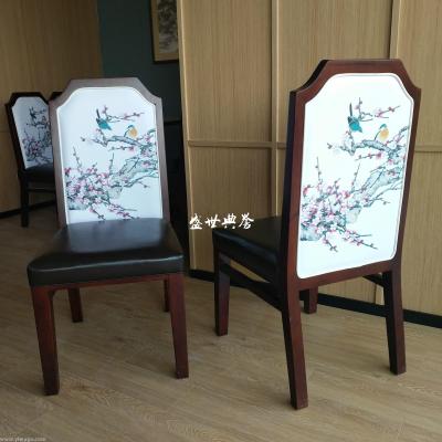 Chain catering furniture manufacturers custom local restaurant box wooden dining chairs seafood restaurant oak chairs