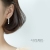 S925 Silver Gold Long ear Female Japanese and Small Fresh ear Web Celebrity temperament Pearl Female