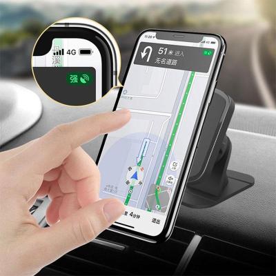 Factory Direct Sales Car Phone Holder Magnetic Adhesive Air Outlet Car Support Frame Dashboard Upper Navigation Holder