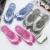 Collapsible travel massage slippers