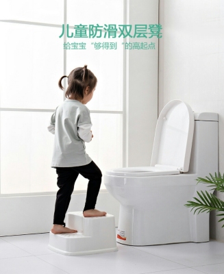 Y24-3380 Non-Slip Bathroom Toilet Mat-Foot Elderly Pregnant Women and Baby Stool Wash Stool Height-Increasing Drop-Resistant Bathroom Stool