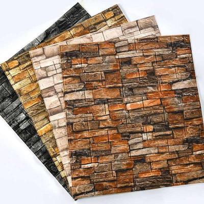 Industrial wind 3 d three - dimensional self - adhesive wall paste clothing barbershop restaurant TV background wall sofa wall renovation wall paste